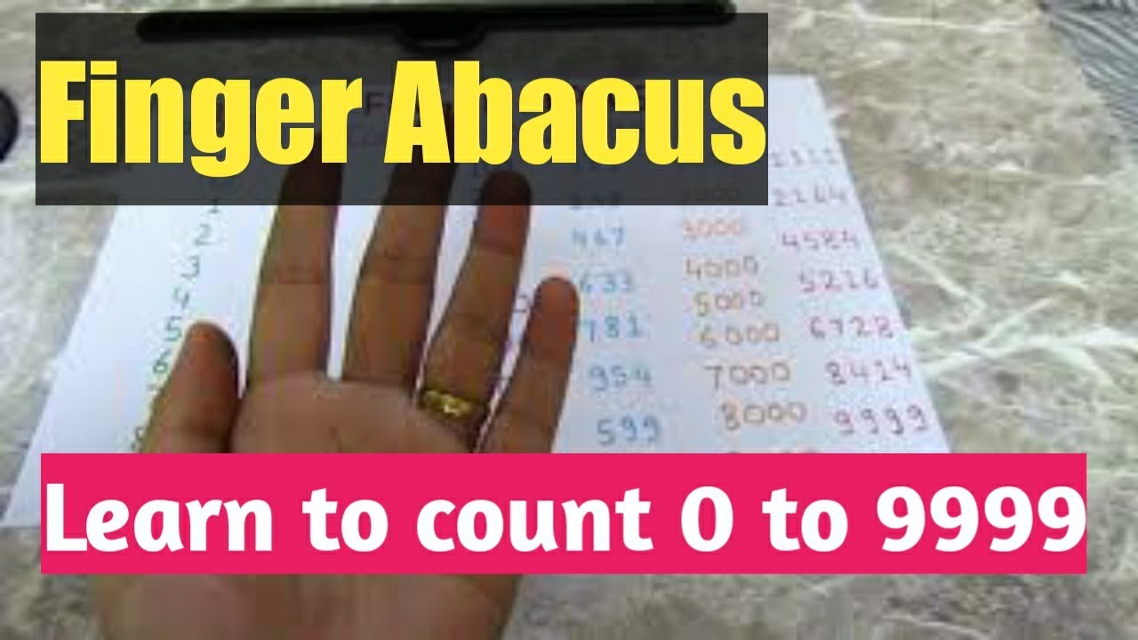 Finger Abacus (20) - Learn To Count 0 to 9999 With Finger Abacus