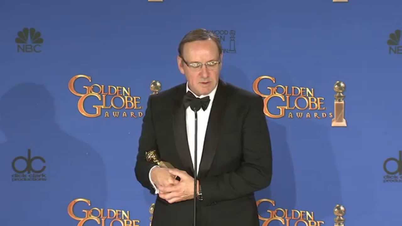Kevin Spacey: Golden Globe Awards Backstage Interview (2015) | ScreenSlam