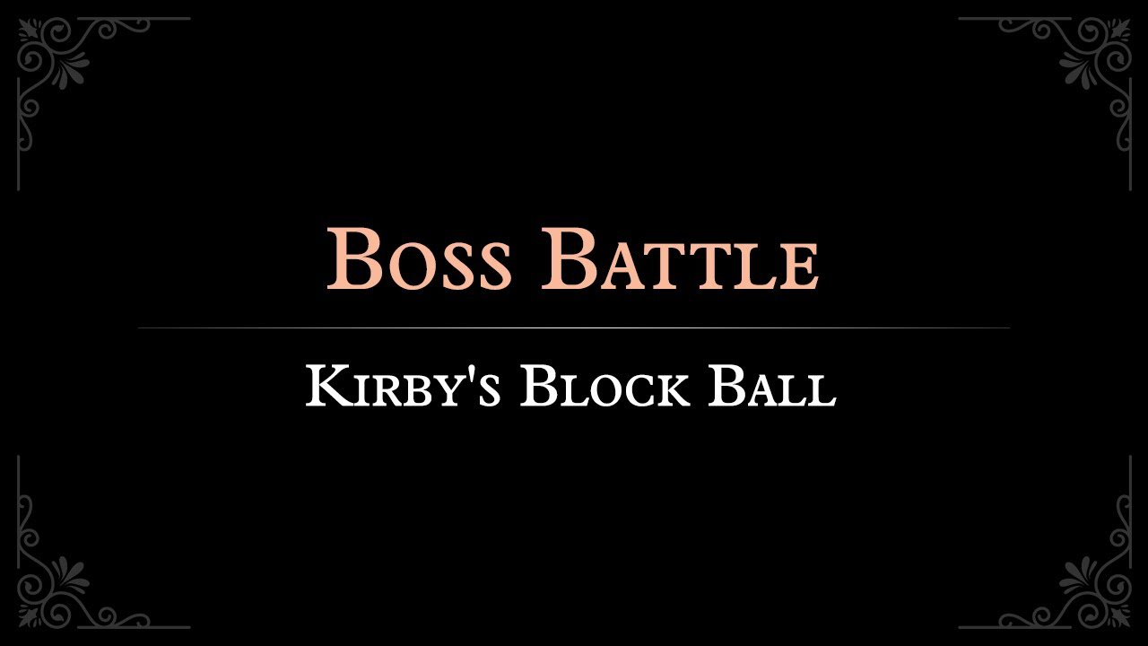 Kirby's Block Ball: Boss Battle Arrangement