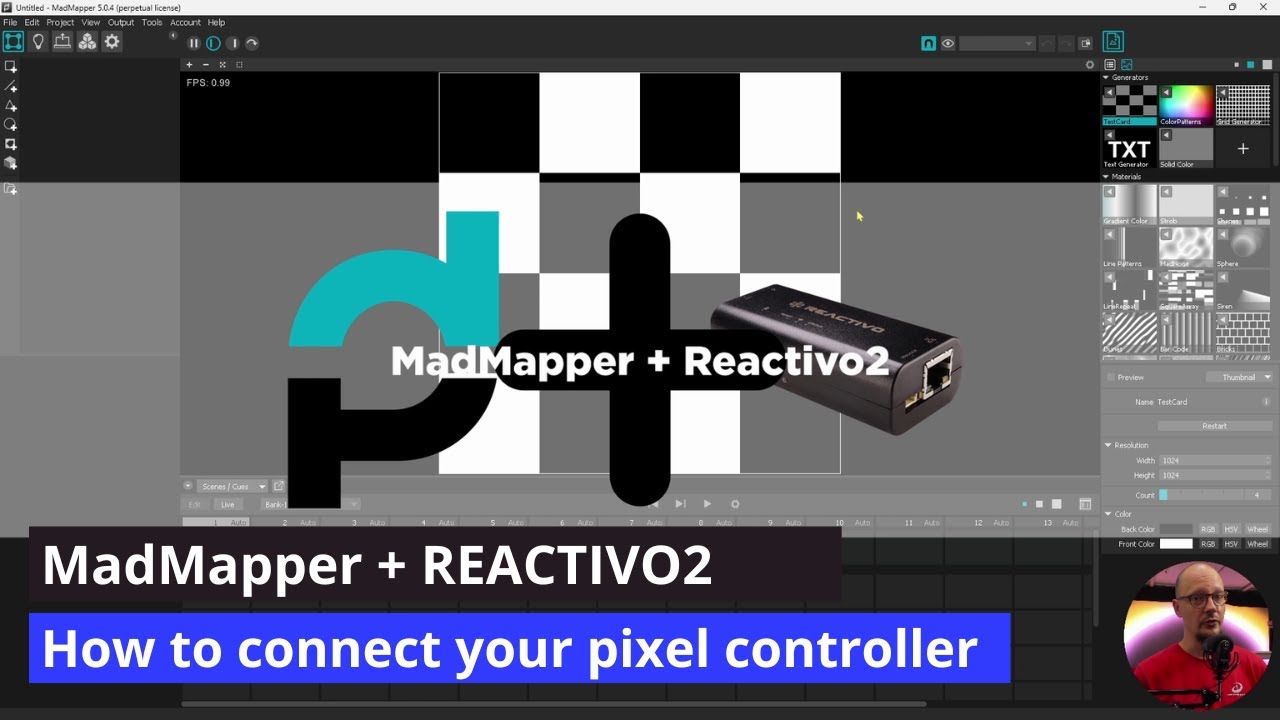 How to connect LED pixel controller to MadMapper