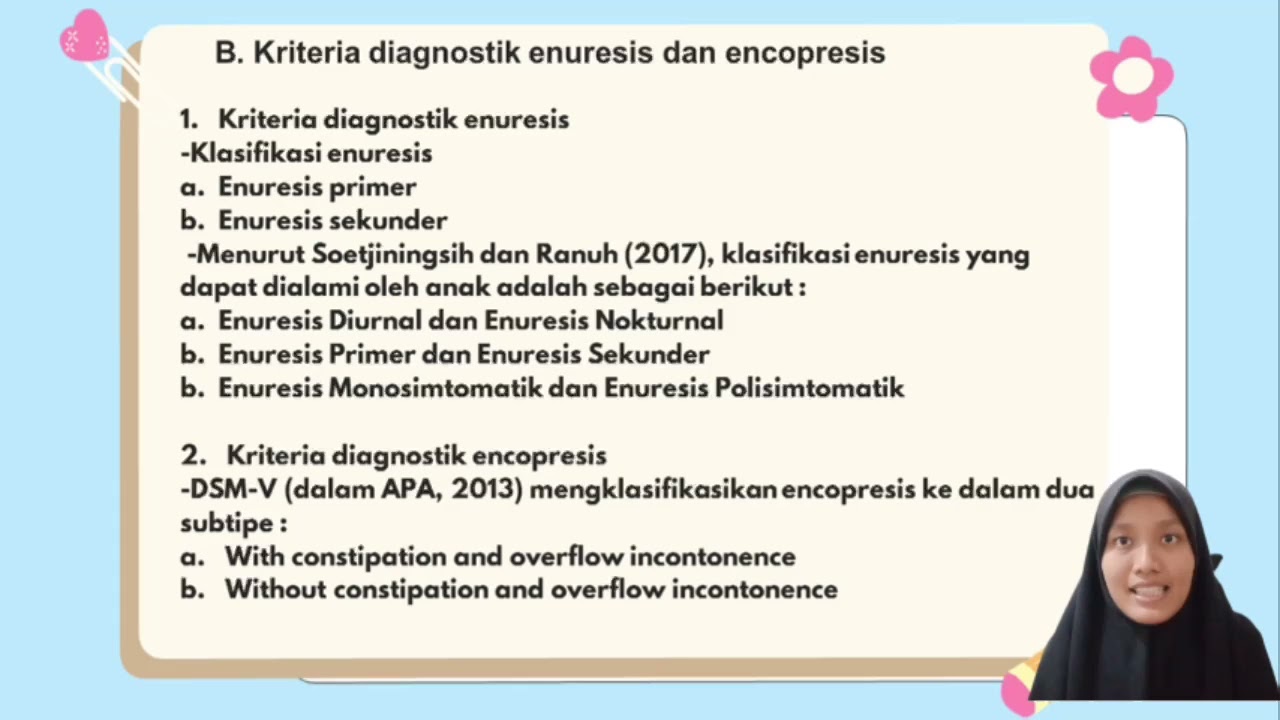 Toileting Problem ( Eneuresis dan Encopresis) KELOMPOK 5 PSIKOPATOLOGI