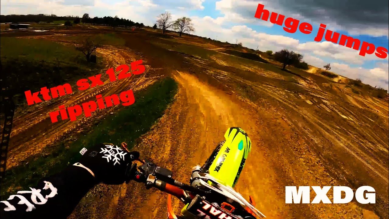 Ripping on Polish tracks in MXDG Pov Ktm sx 125