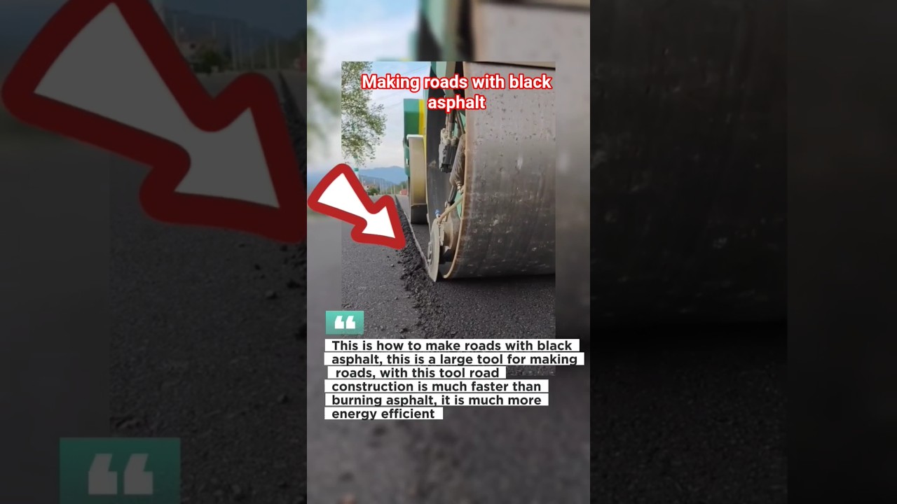 with this tool road construction is much faster than burning asphalt⁉️