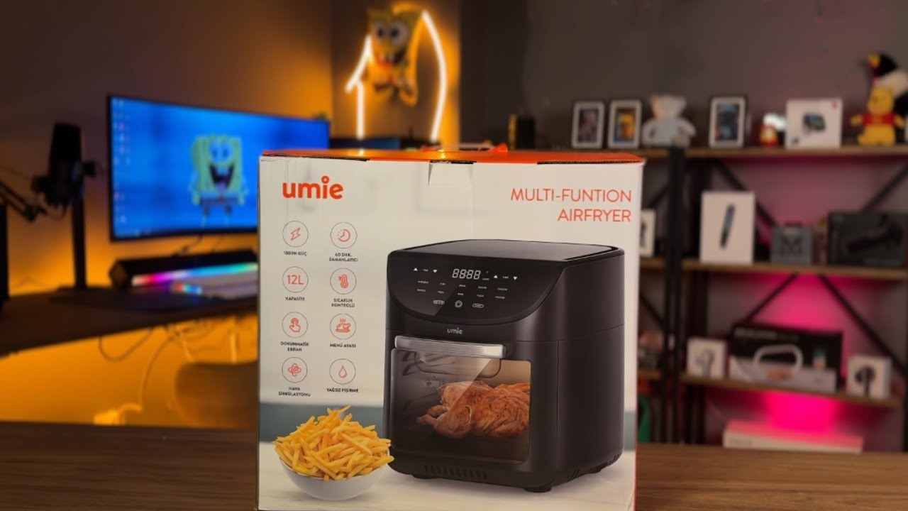 12L DOKUNMATİK EKRANLI AİRFRYER Umie Fr12