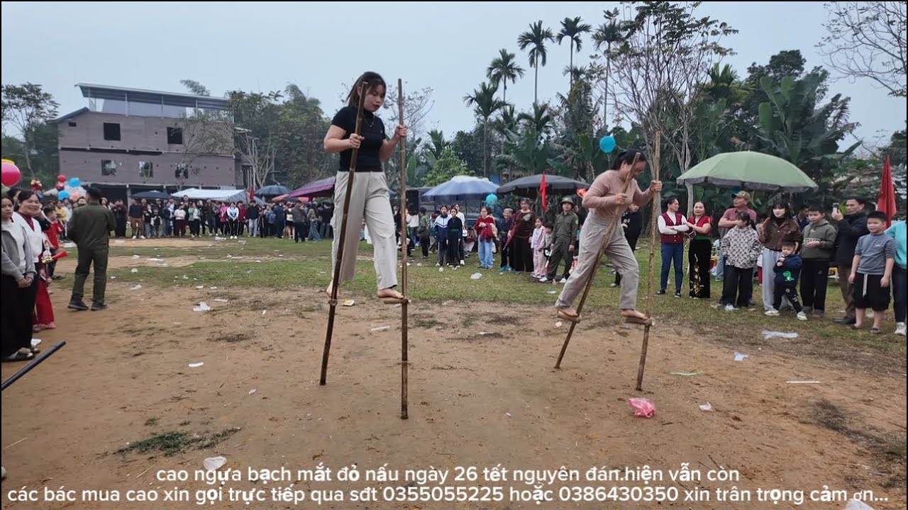 đặc sắc những trò chơi dân gian của đồng bào các dân tộc đông hồ thác bà trong hội lồng tồng #gaiban