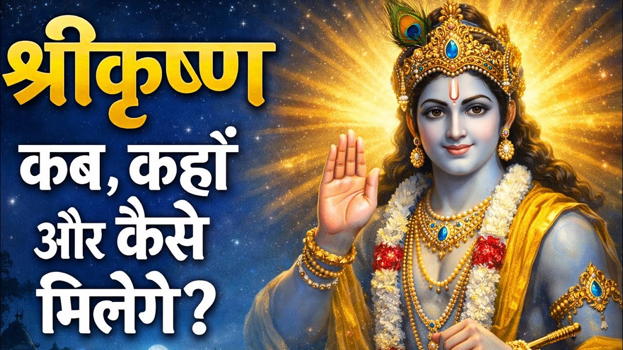 श्रीकृष्ण कब मिलेंगे कहाँ मिलेंगे कैसे मिलेंगे ?