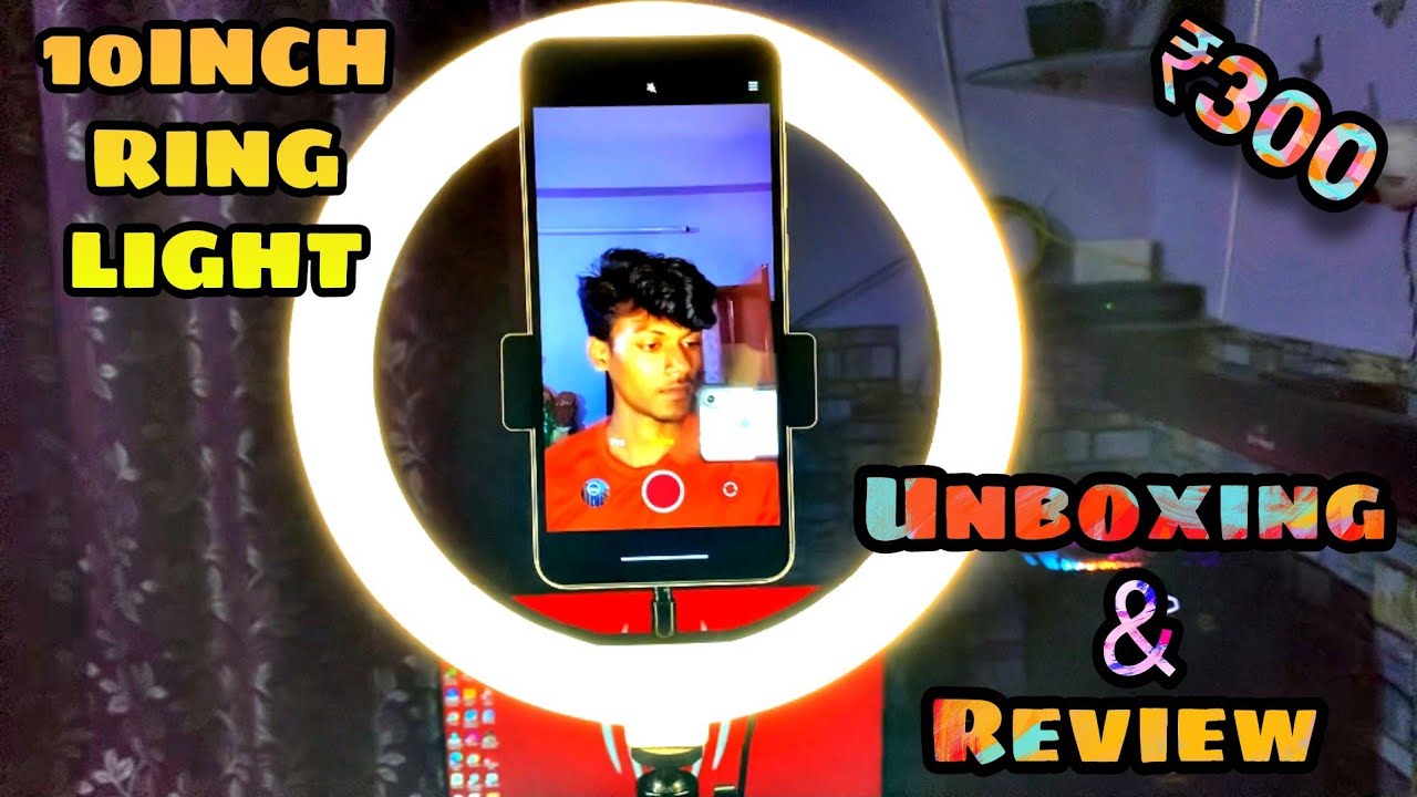10inch ring light| Unboxing and testing | Under ₹350
