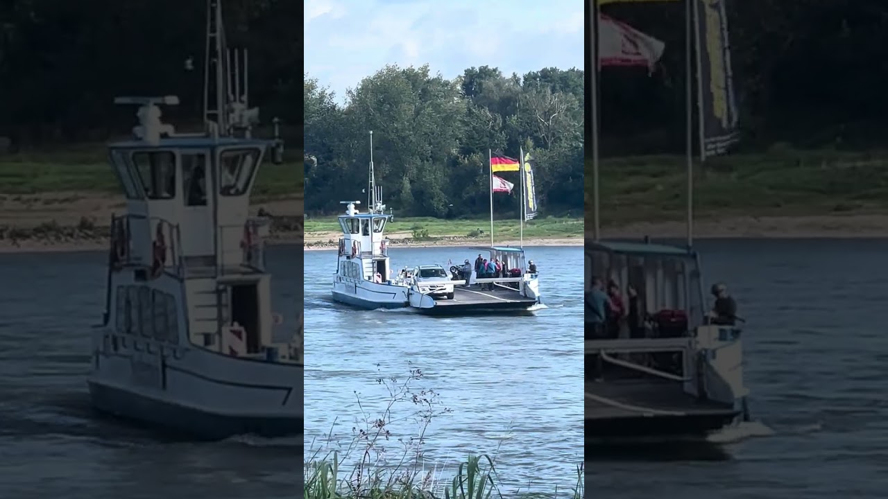 Fähre am Rhein Zons-Urdenbach