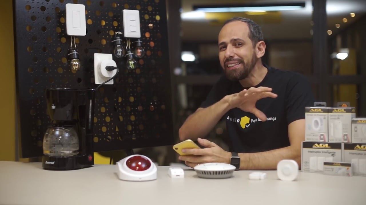 Automação WiFi residencial, alarme , sensores, plugs, detector fumaça, interruptores e vários outros