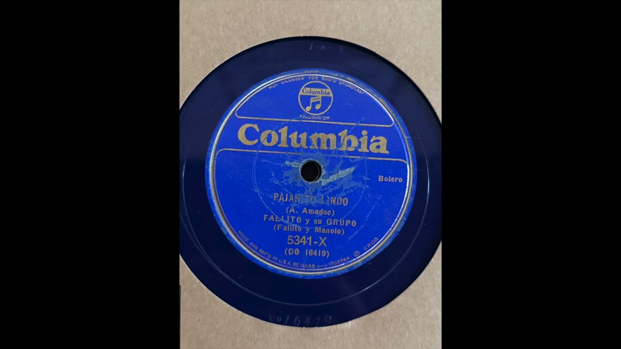 Fallito y su Grupo, Pajarito Lindo, Columbia 5341-X