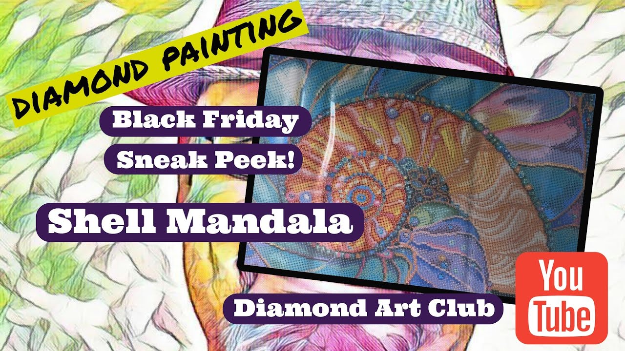 Diamond Art Club Black Friday Sneak Peek - Shell Mandala!