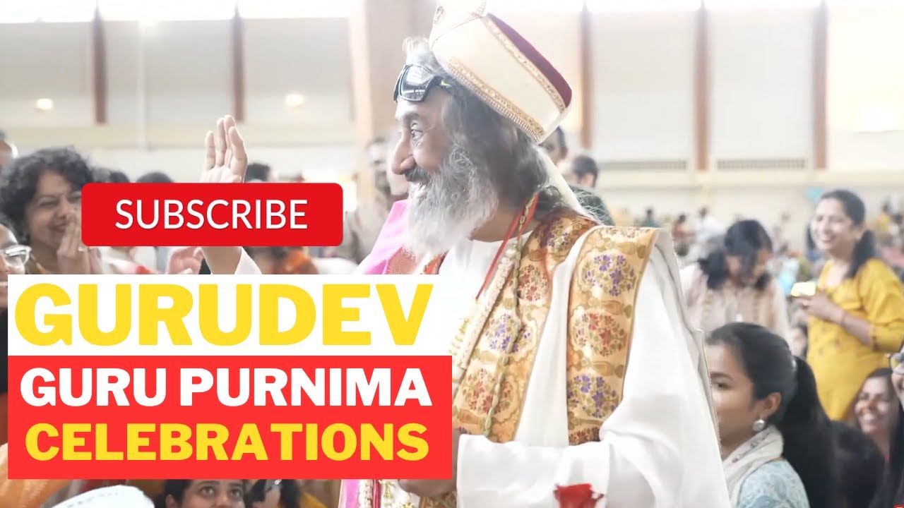 Sri Sri Ravi Shankar Gurudev Entry to Guru Purnima Celebrations today from Boone Ashram July 2023