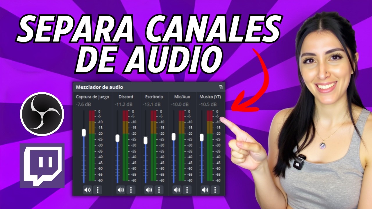 Cómo SEPARAR AUDIO en OBS | Juego, Discord y Micrófono por Separado GRATIS (2026)
