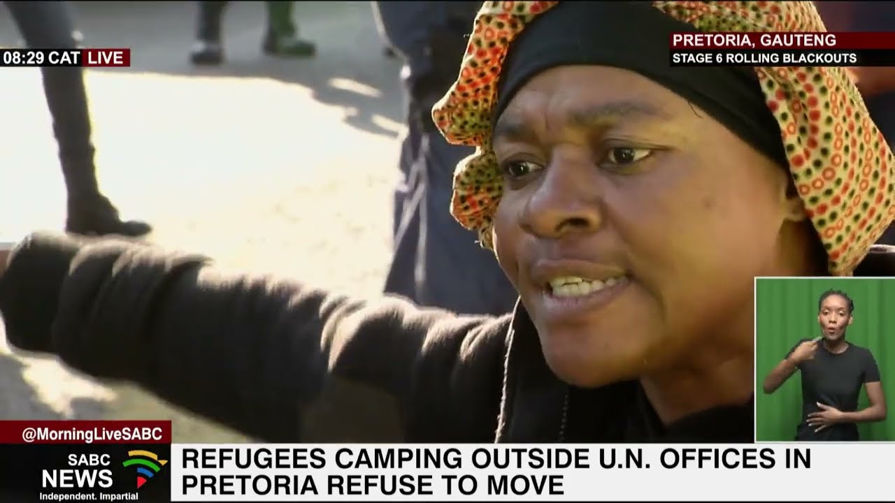 Refugees Eviction UNHCR | Patricia Visagie speaks to an asylum-seeker from DRC