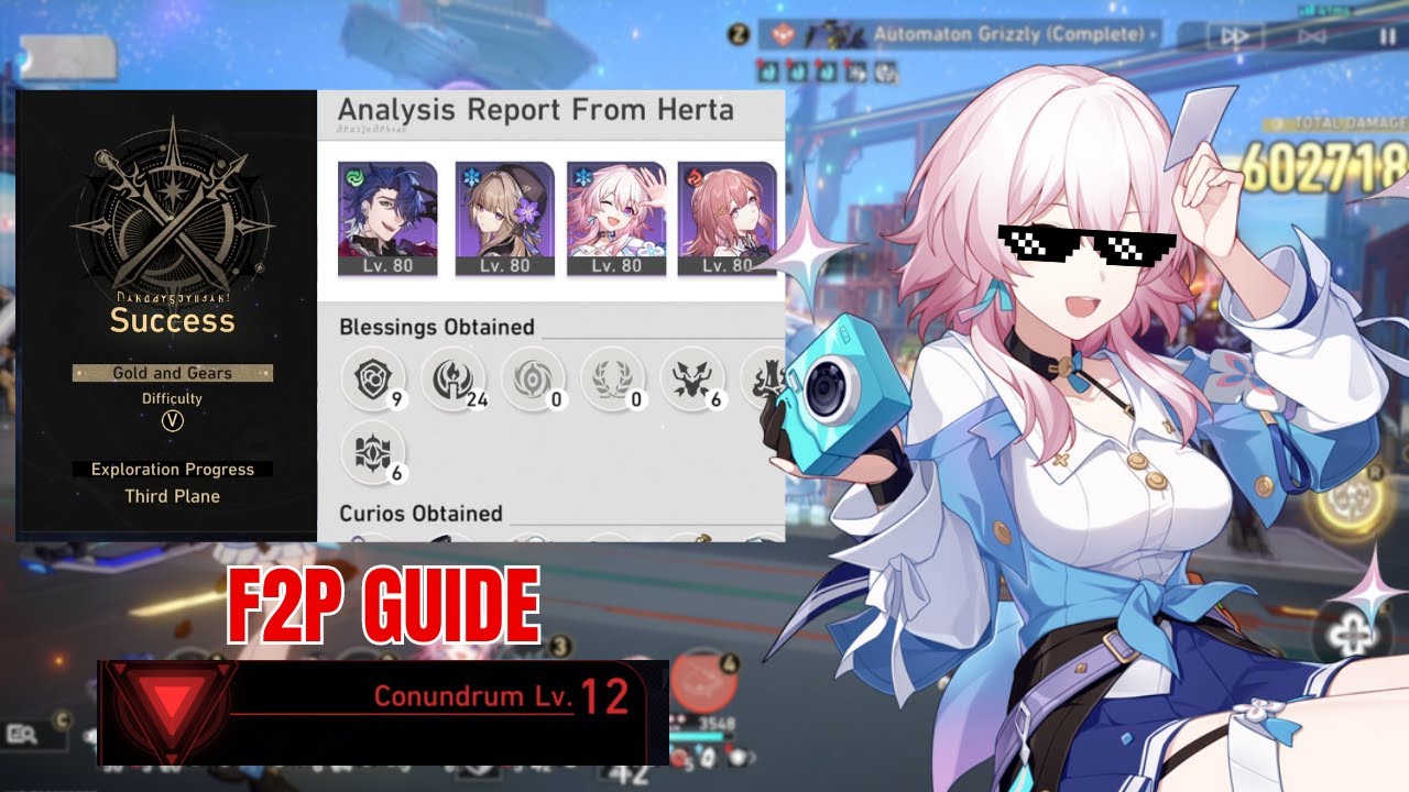 F2P GUIDE How to DESTROY Conundrum Lv. 12 | SU Gold and Gears