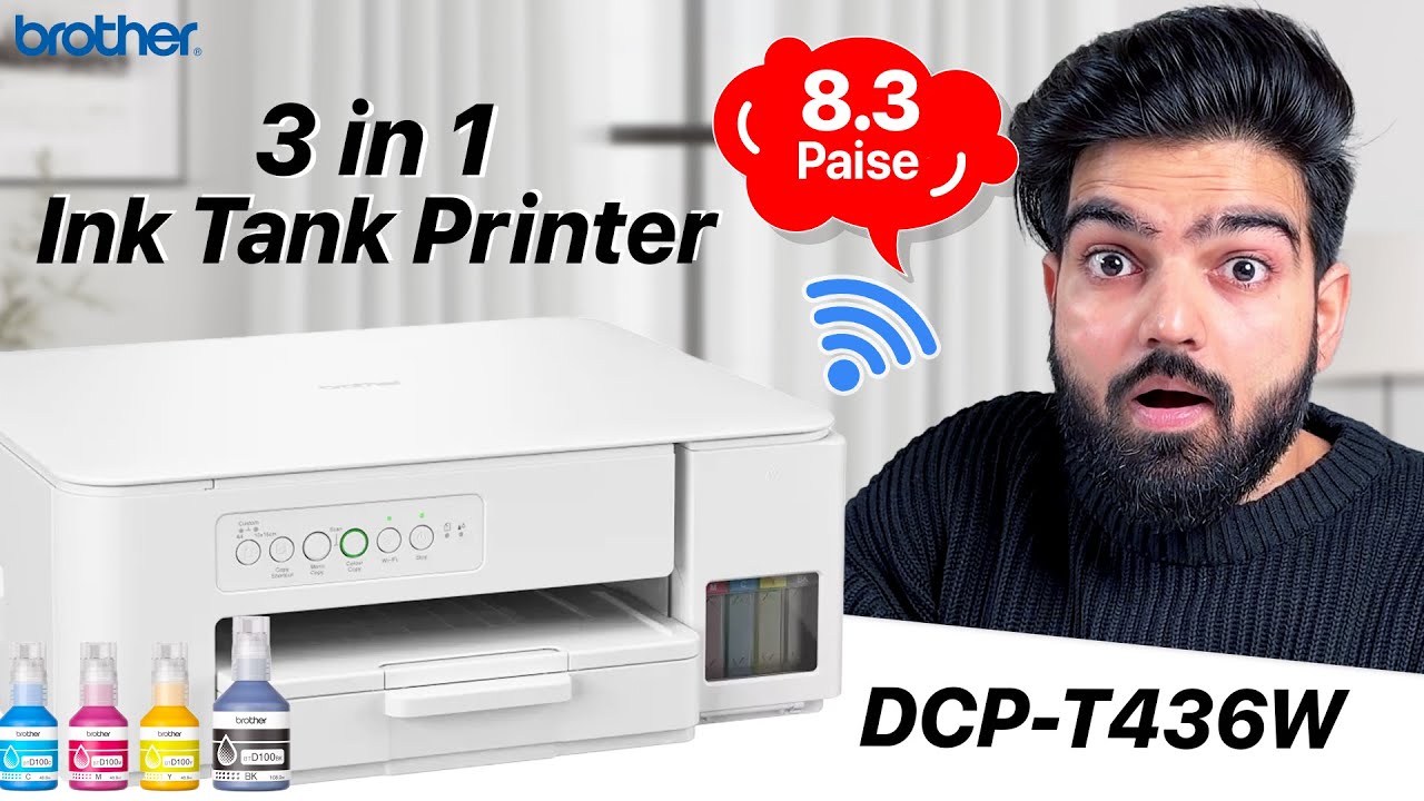 Best Budget Ink Tank Printer? Brother DCP-T436W Print Scan Copy + Wireless