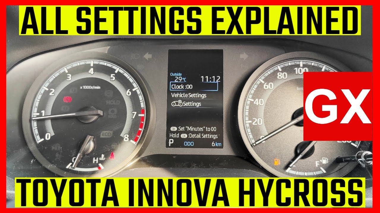 Toyota Innova Hycross GX Petrol 2025 A Deep Dive into All Settings Explained #innovahycross #toyota