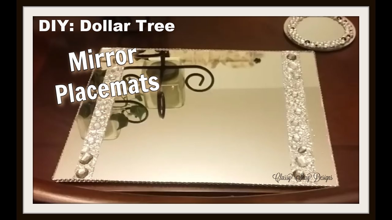 DIY| Mirror Placemats - Dollar Tree Items