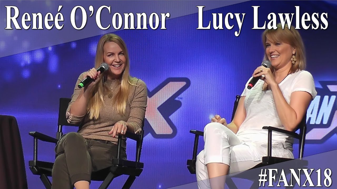 Люси Лоулесс и Рене О'Коннор — панель вопросов и ответов по сериалу «Зена» — FanX 2018