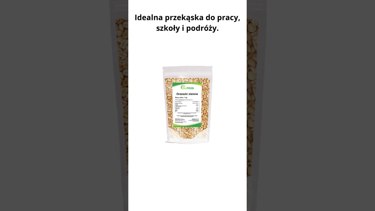 🥜 Chrupiąca energia natury &ndash; Orzechy ziemne bez soli 1kg