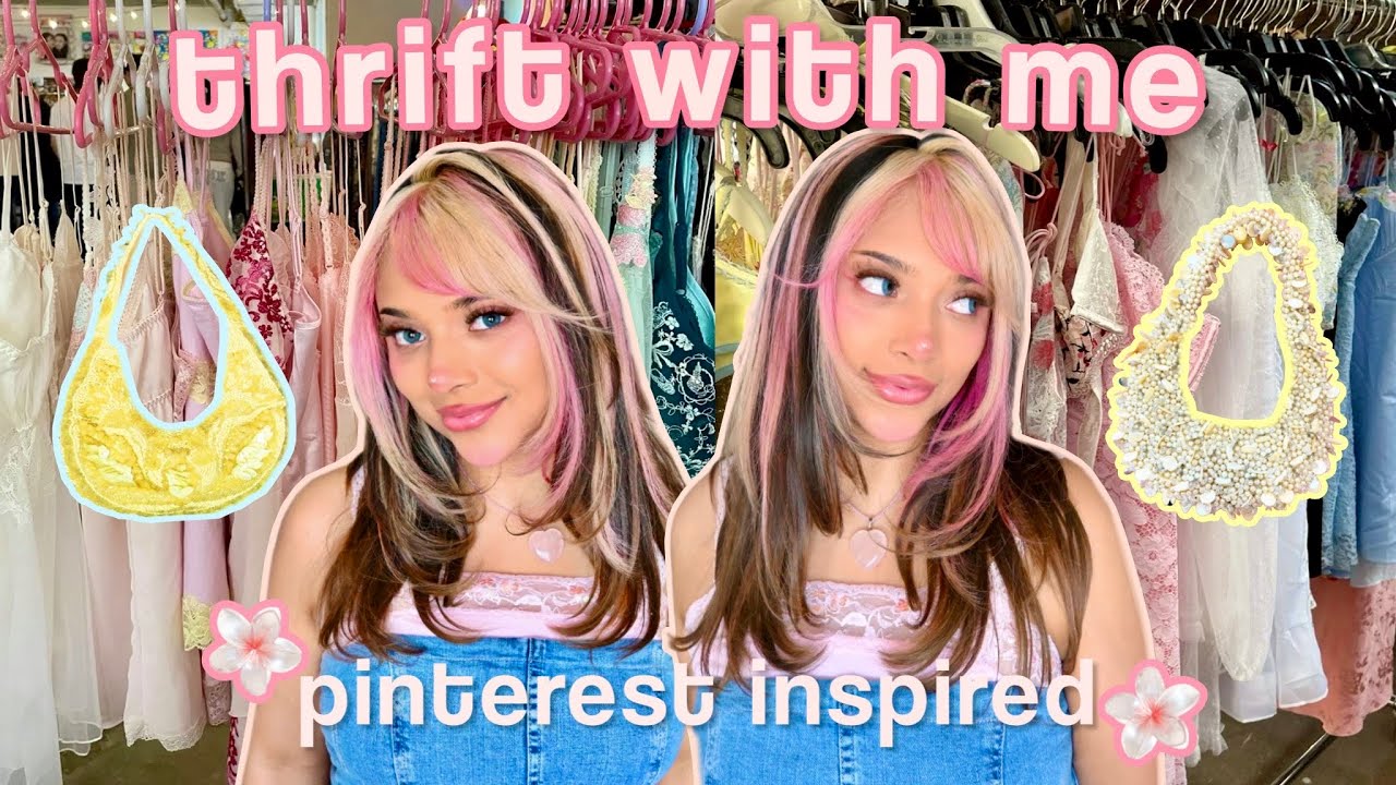 THRIFT WITH ME FOR SPRING! (pinterest inspired outfits)🌷