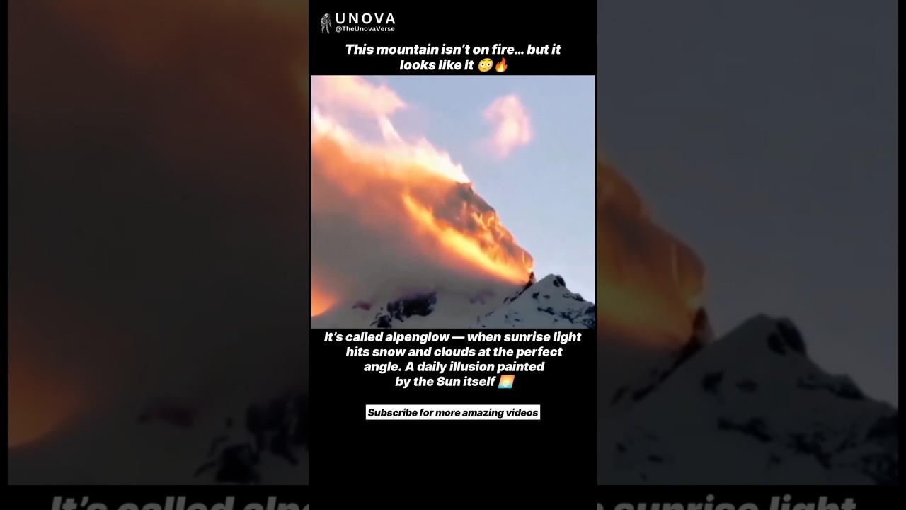 Why This Peak Looks Like It&rsquo;s Burning 🥶🔥