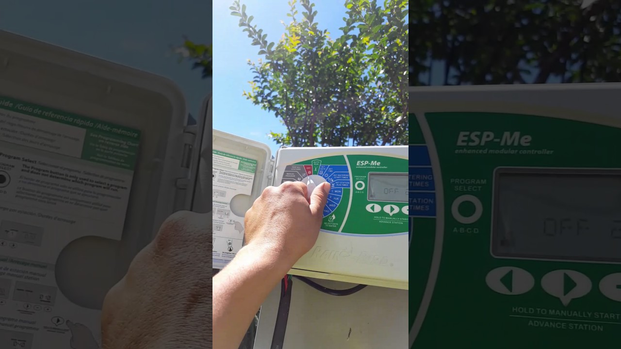 How to test all stations on a rainbird irrigation controler