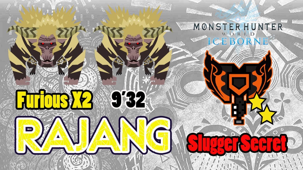 MHWorld Iceborne : Slugger Secret Charge Blade VS 2 Furious Rajang
