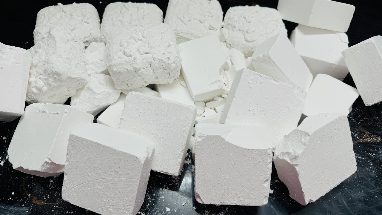 Fresh Soft Gym Chalk Block Crush | Oddly Satisfying ASMR Video