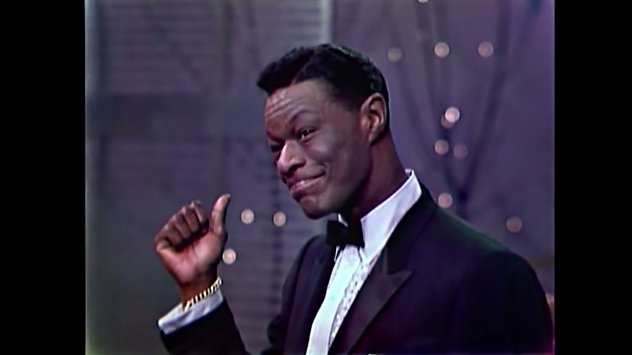 Nat King Cole as guest star in Dinah Shore New Year's Eve Show  12 29 1961 in living color