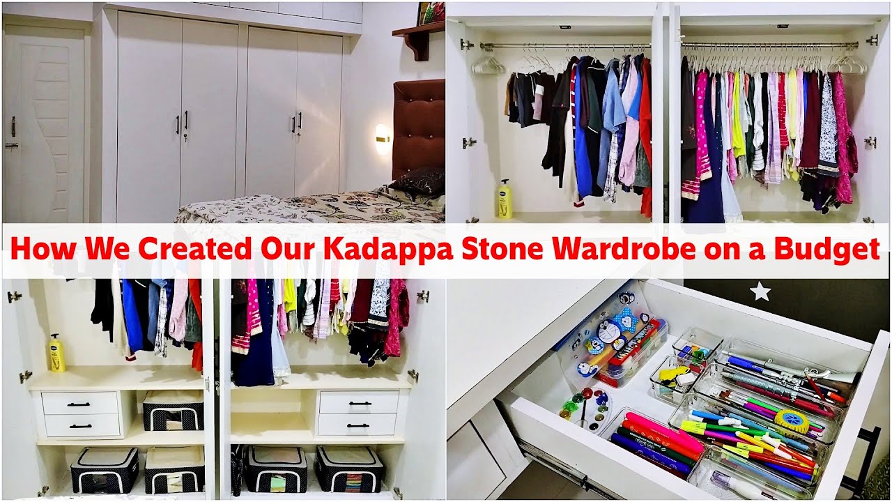 How We Created Our Wardrobe (Kadappa Stone) on a Budget ✨