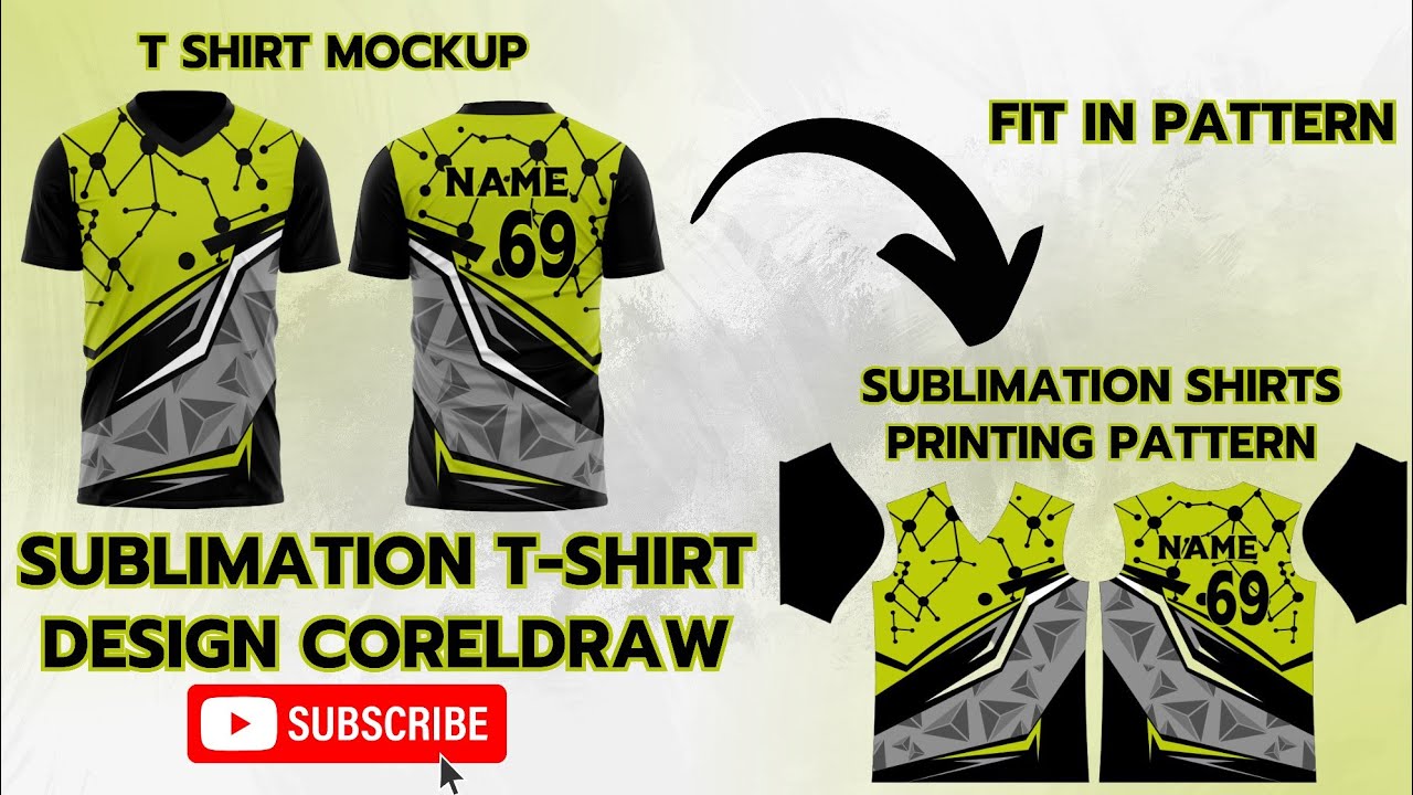 Sublimation T-shirts Design And Pattern Fitting In Coreldraw