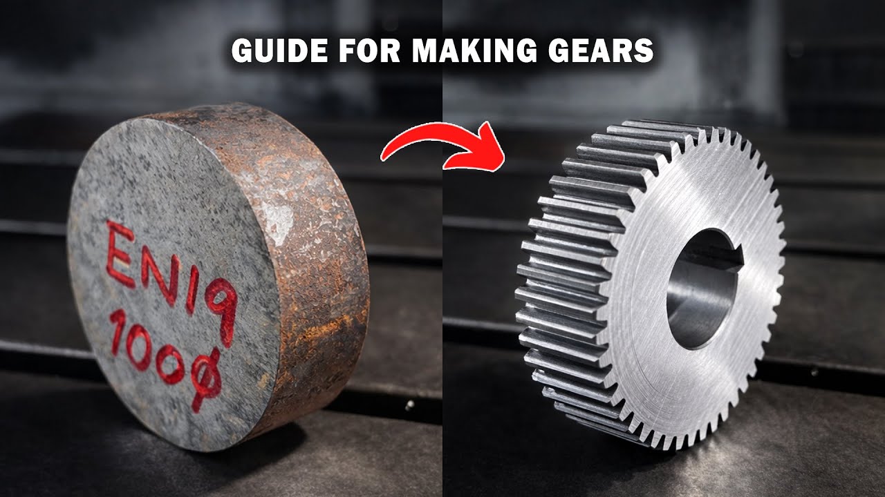 Precision Gear Machining - Making a Gear Wheel Step by Step