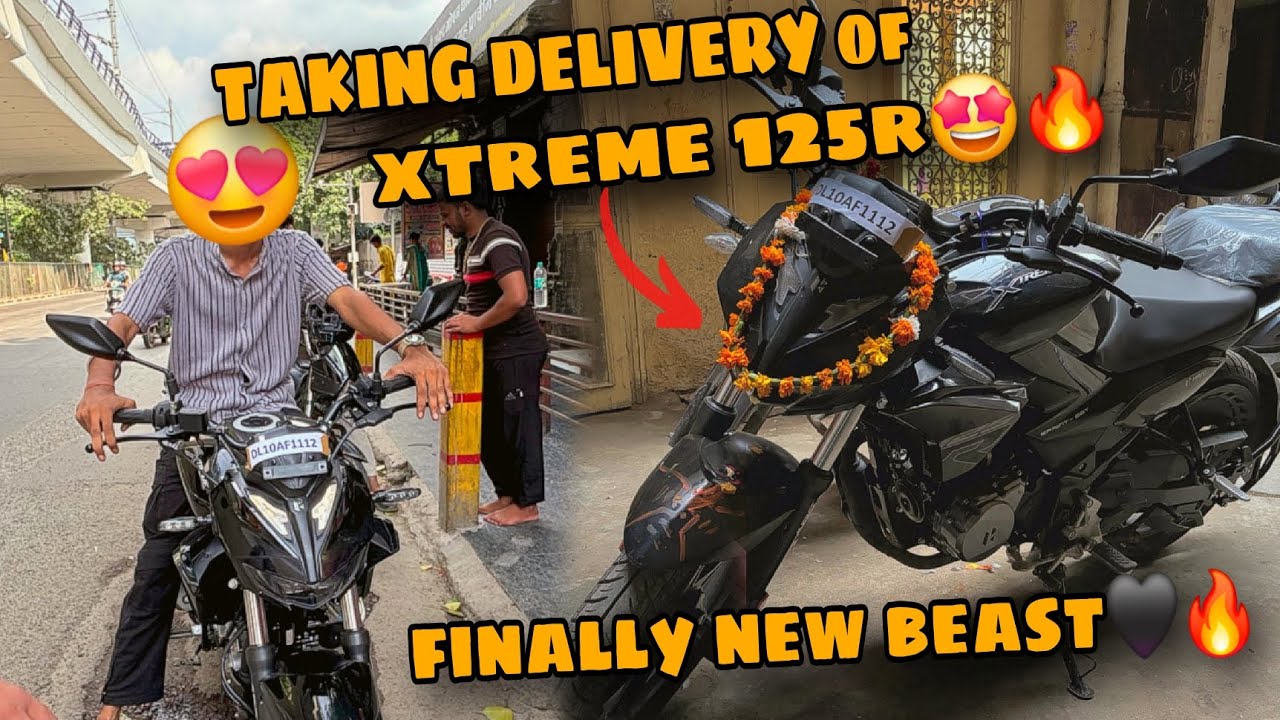 Taking Delivery of My New Hero Xtreme 125R🖤 | Black Beast🖤🔥| Best In 125cc Segment |