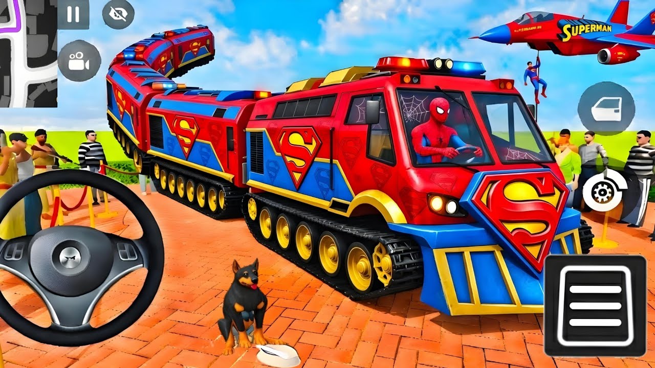🤑Indian Thift Auto Simulator😍Purchase by Spiderman🕷️Monster Superman Train🔥police City Mission😳Game😱