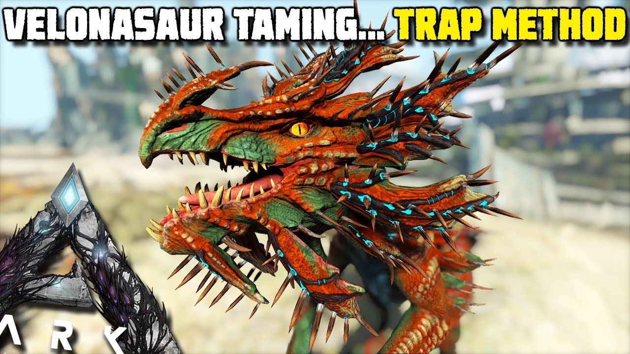 VELONASAUR TAMING, EASY TRAP METHOD  | ARK:EXTINCTION [EP7]