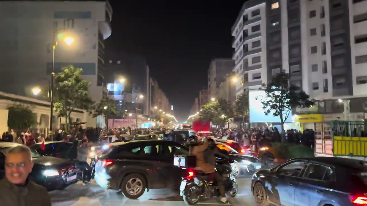 مدينة القنيطرة …..الإحتفال بالتأهل المستحق لأسود الأطلس للنهائي.