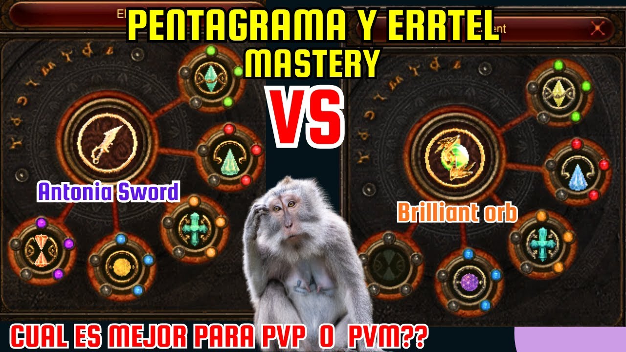 Que pentagrama y Kit Errtel MASTERY es Mejor y en que Ocasion usar - Mu Online