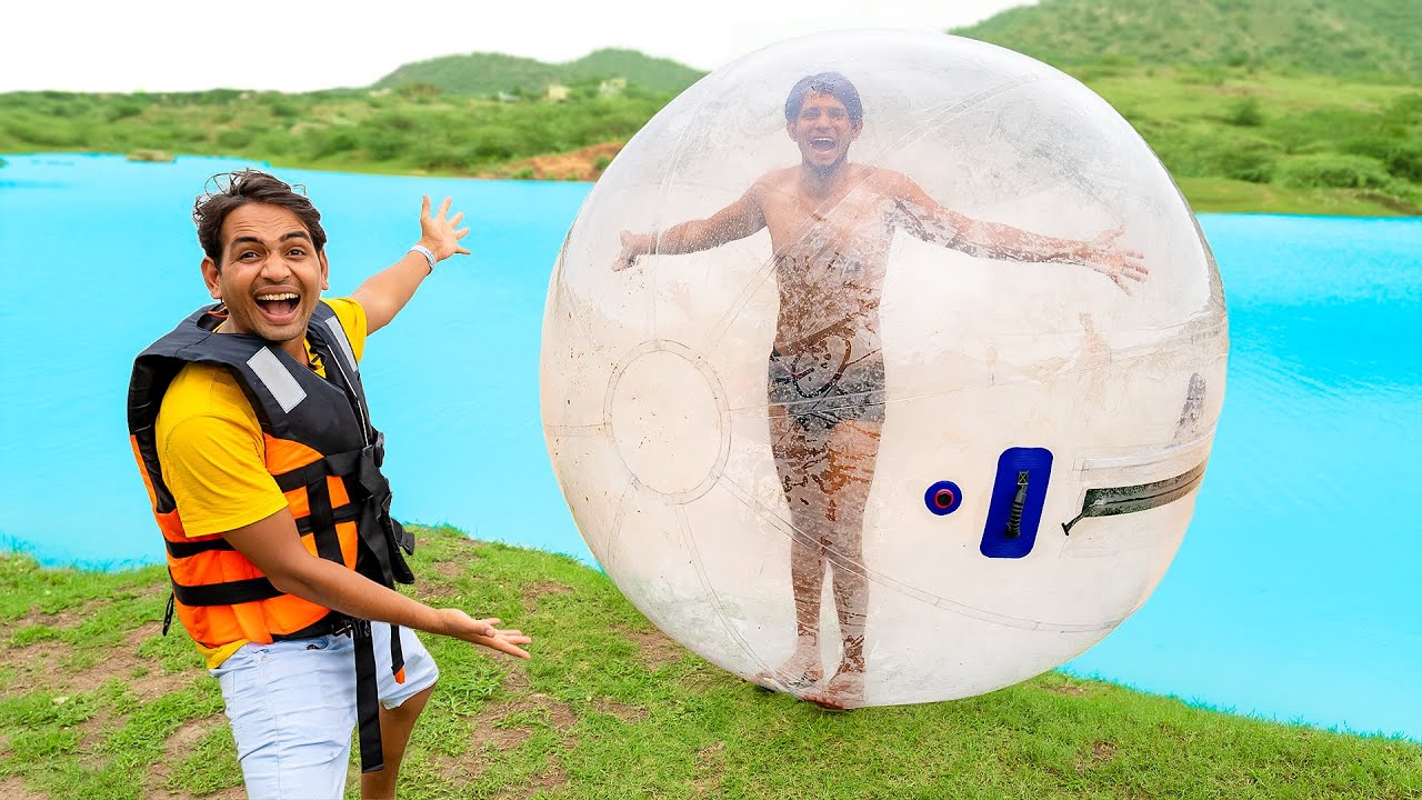 Walking On Water Using Big Bubble - Challenge