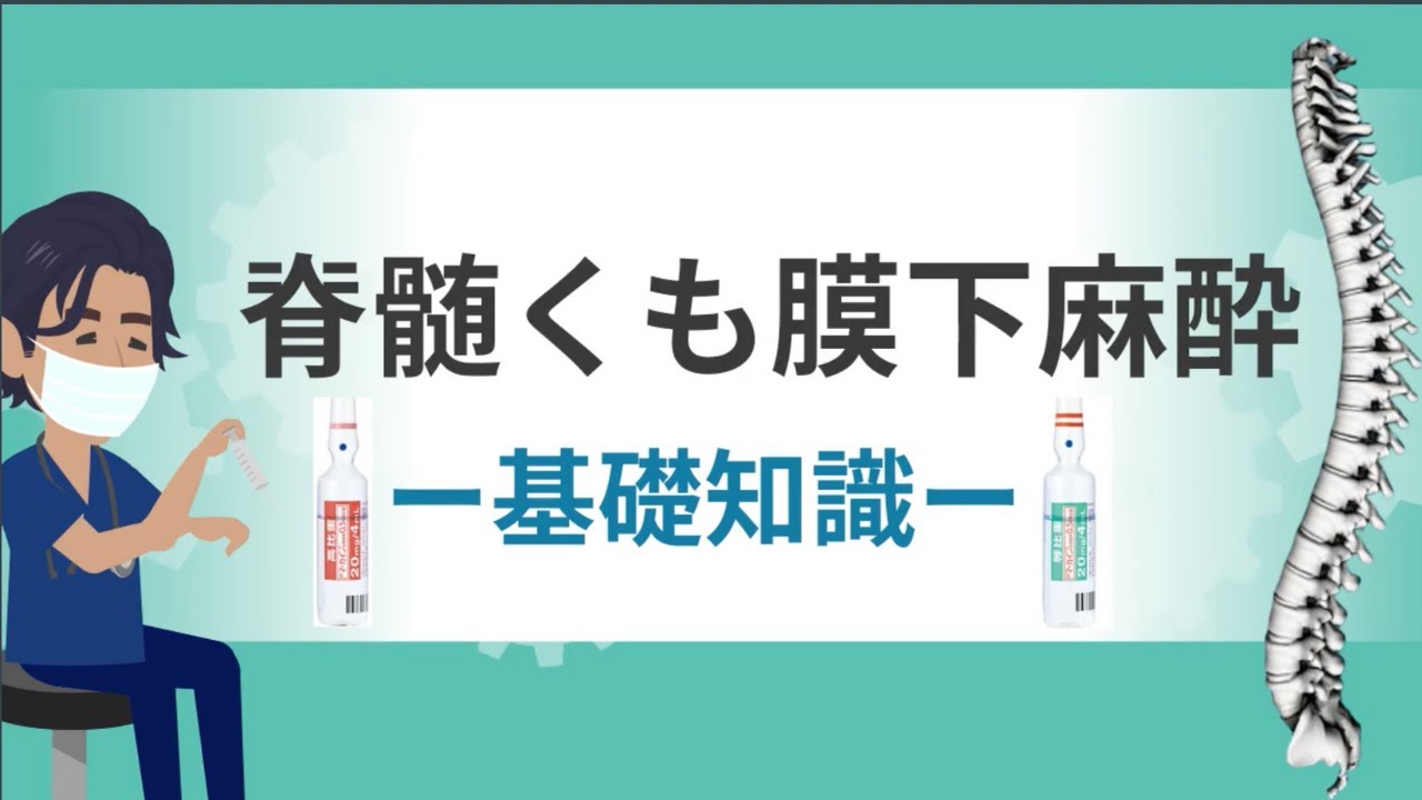 脊髄くも膜下麻酔【基礎知識】