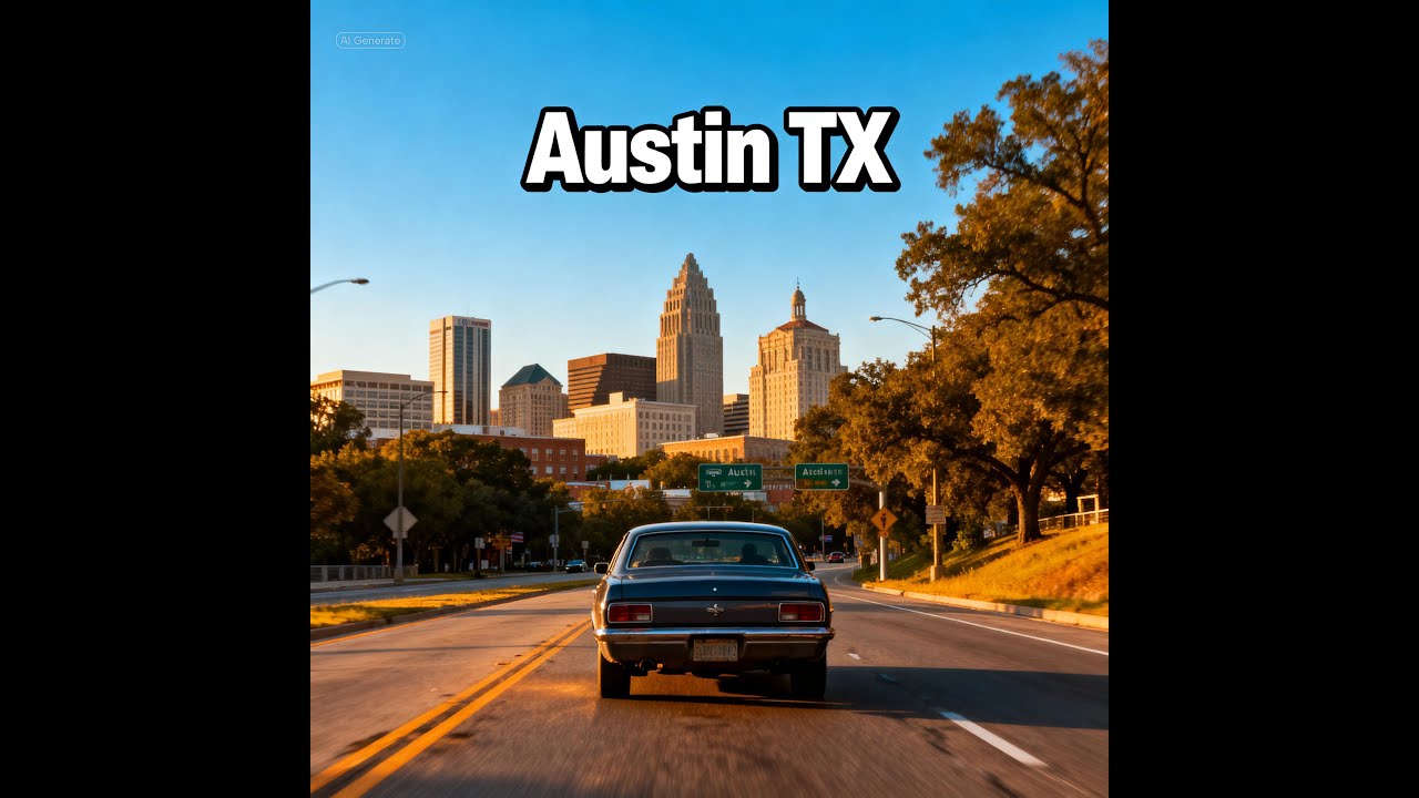 ASMR Night Driving in Austin , TX , USA