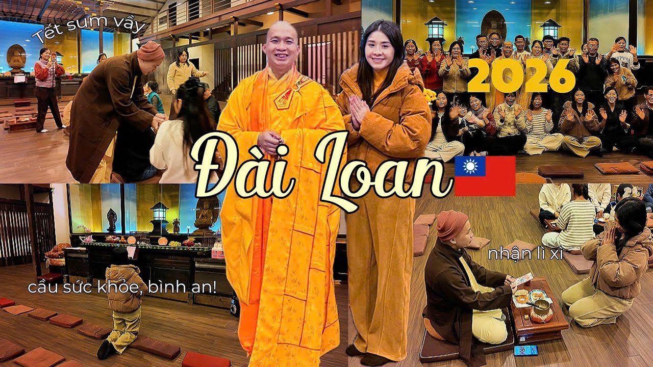 Một đêm giao thừa không thể nào quên 🎉 Vlog du học sinh đón Tết tại chùa Đài Loan | Chang Vlog