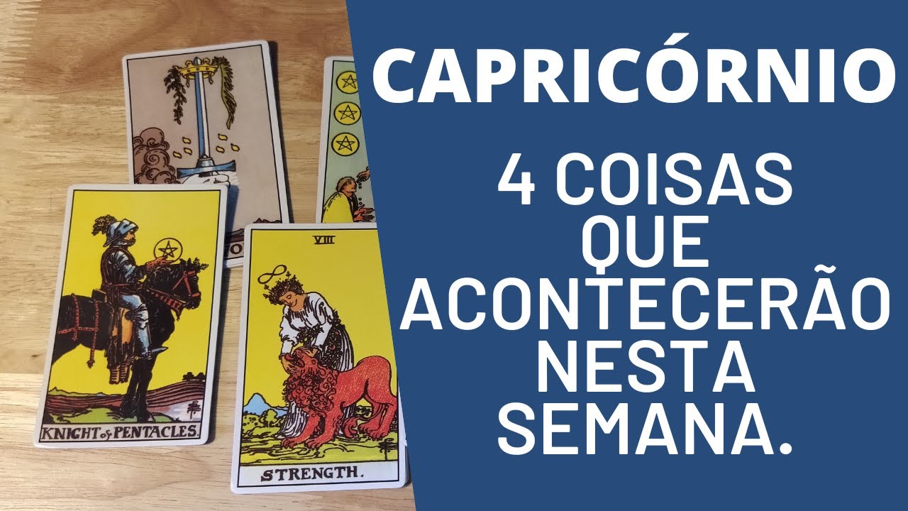 CAPRICÓRNIO♑| 4 REVELAÇÕES PARA ESTA SEMANA! ( HORÓSCOPO/TAROT).