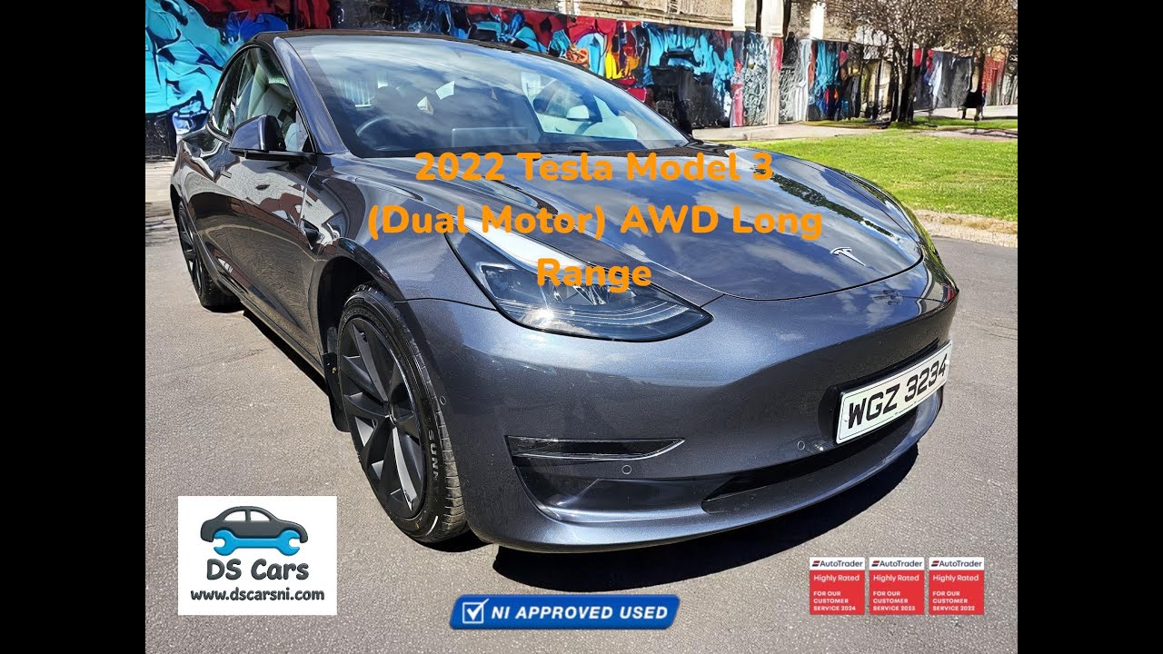 2022 Tesla Model 3 Long Range AWD with 38,675 miles.