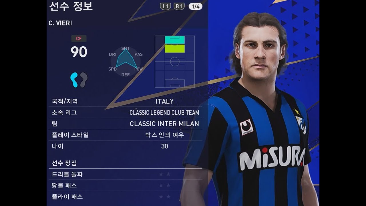 PES2021 Christian Vieri by GDEfacemaker
