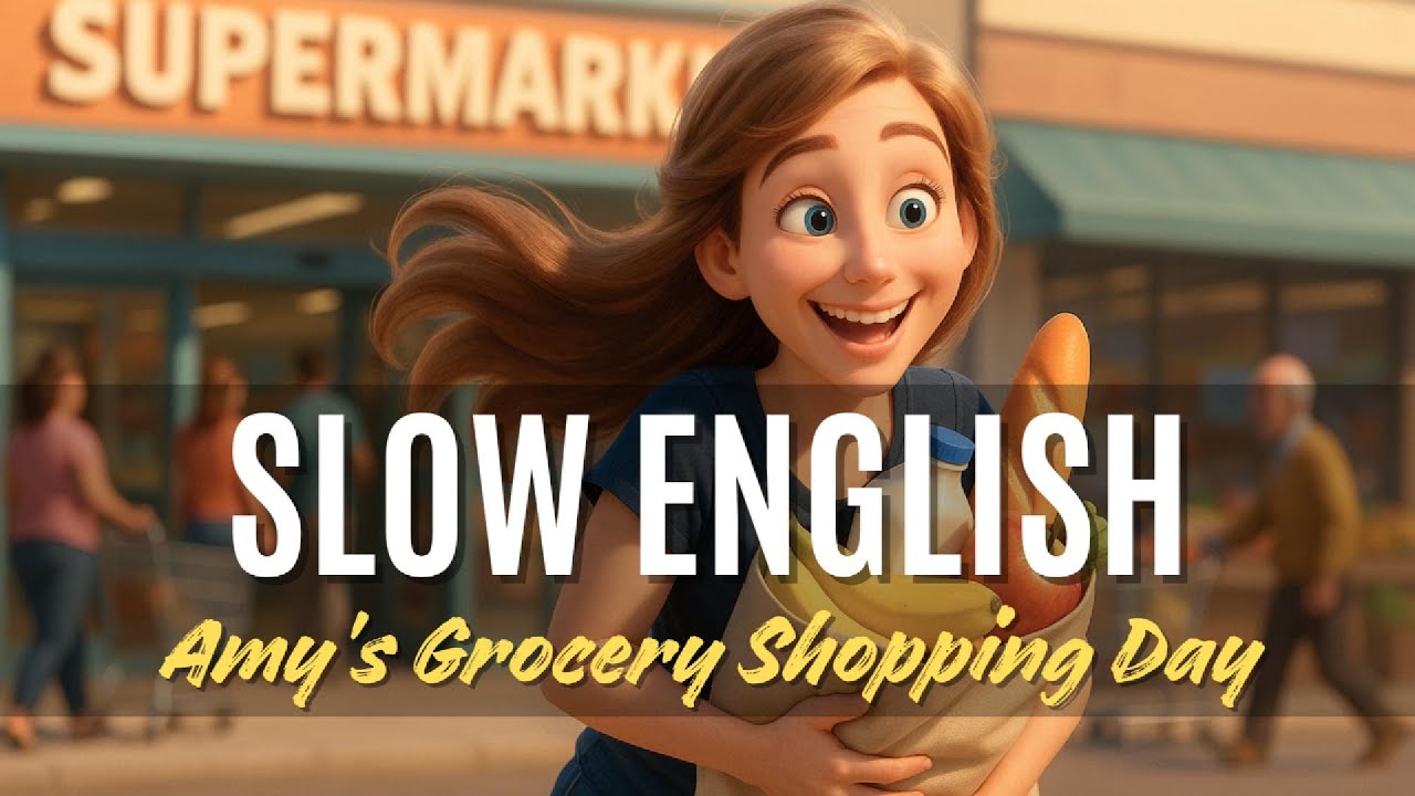 Daily Slow English | Amy’s Grocery Shopping Day | English Listening Practice for Beginners