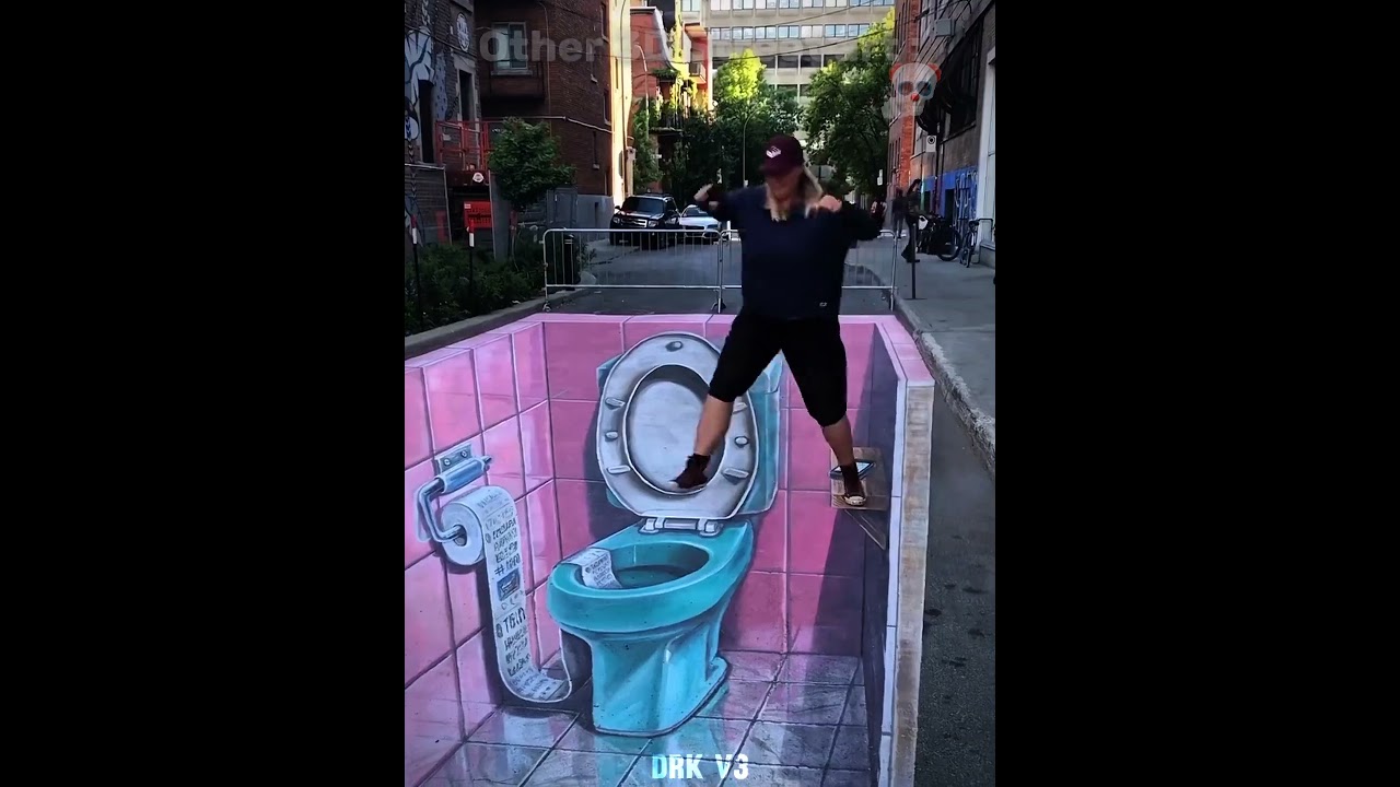 Other 3D Street art Vs This One ☠️ #shorts