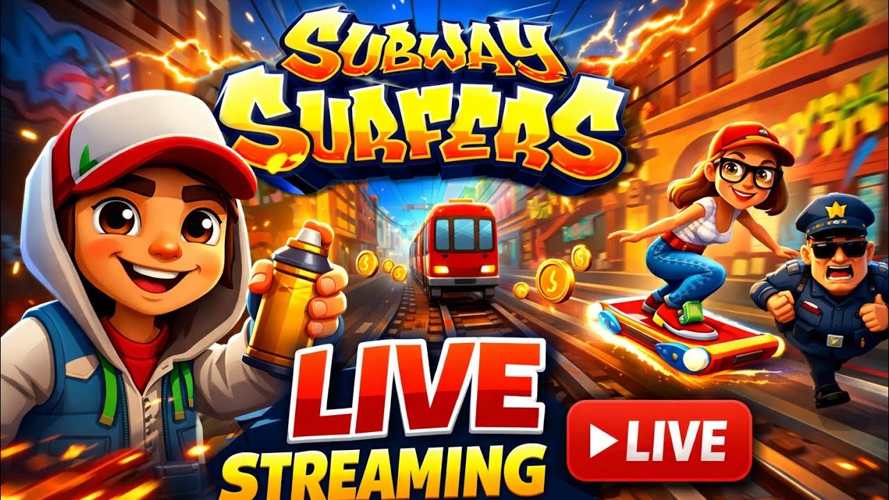 aaj ham log khelne Ja Rahe hai subway surfers 🚇👻🎮 game live streaming 🎮🚇🔴🔴🔴🔴🔴
