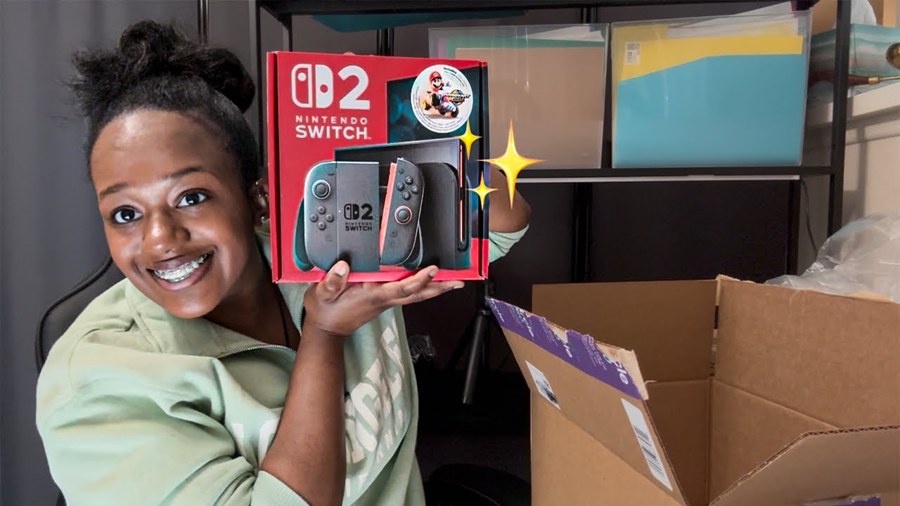 Unboxing The New Nintendo Switch 2 + accessories 🕹️🎮✨