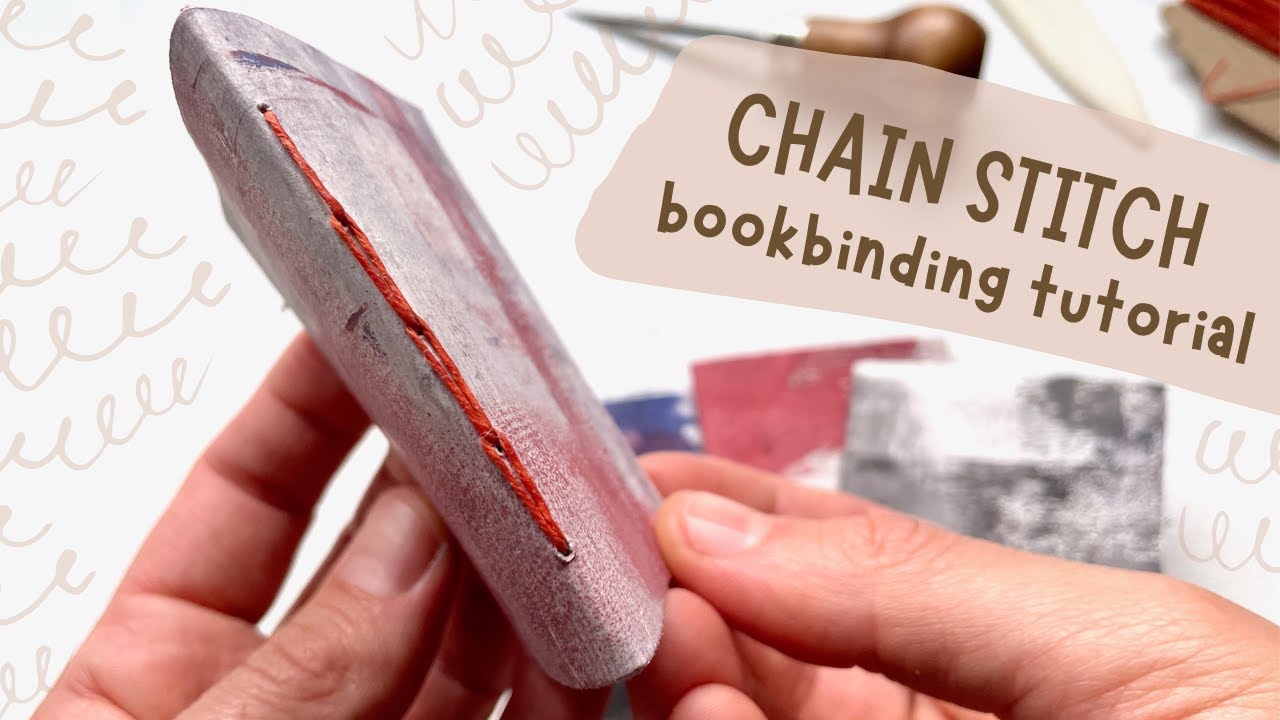 QUICK Chain Stitch Bookbinding Tutorial - Beginner Bookbinding DIY